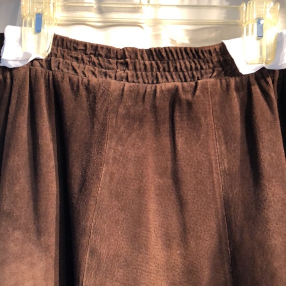 Vintage Pia Rucci Suede Leather Skirt - Picture 2 of 11